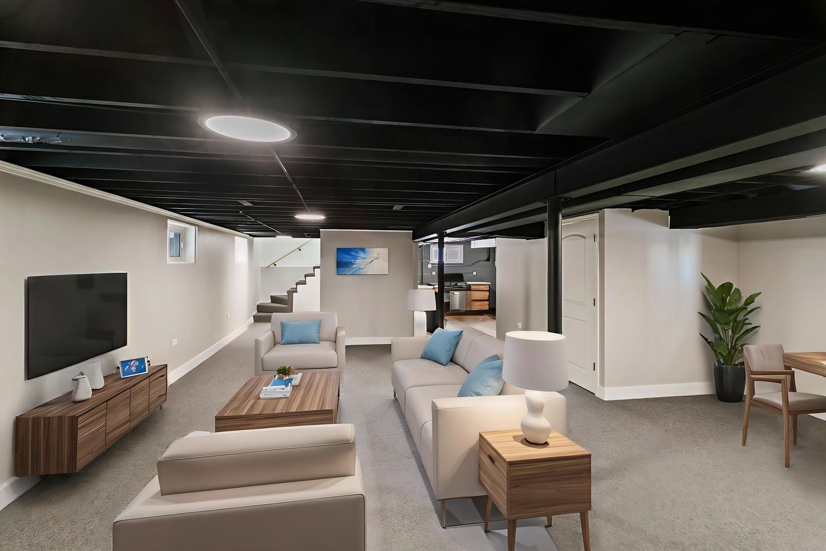 7021 West 64th Street Chicago, IL 60638 - Photo 21 of 23 a living room with furniture and a flat screen tv