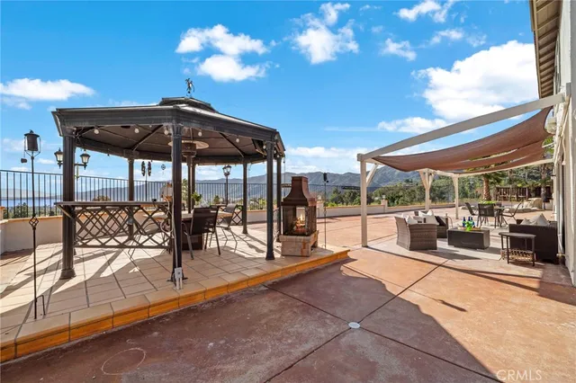 a view of a house with sitting area