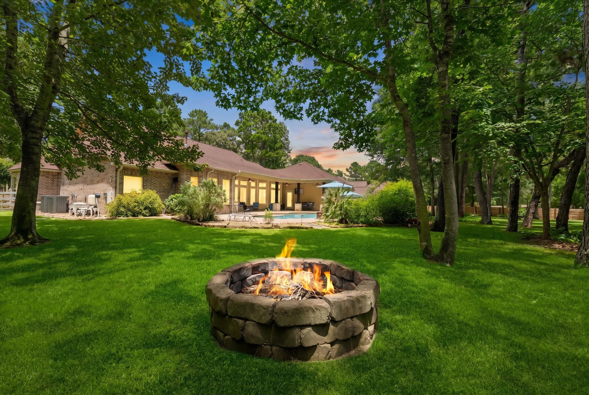 28422 Quiet Way Magnolia, TX 77355 - Photo 2 of 48 Beautiful backyard! firepit, pool and spa