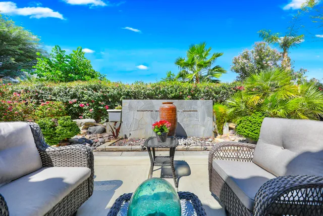 a backyard of a house