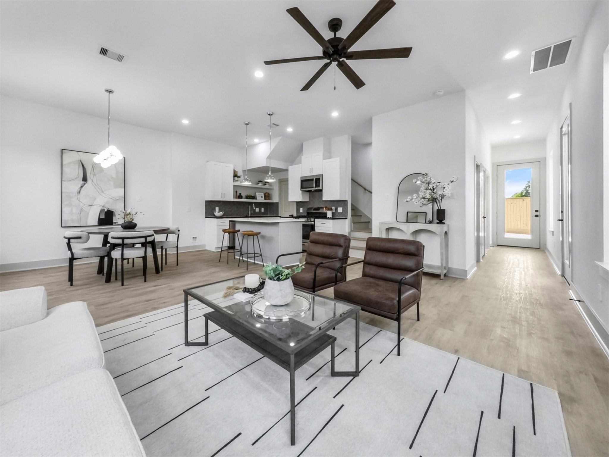 2410 Vaughn Street, Unit B Houston, TX 77093 - Photo 6 of 26 Living Open Space - virtually staged