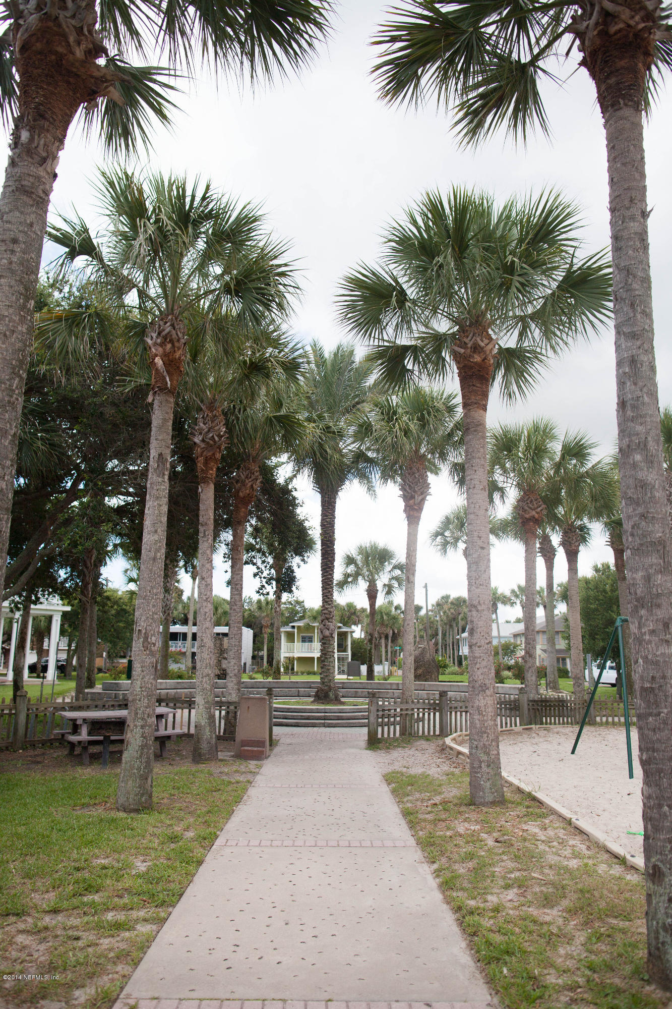 310 7th Street Atlantic Beach, FL 32233 - Photo 32 of 37 a view of a yard with palm trees