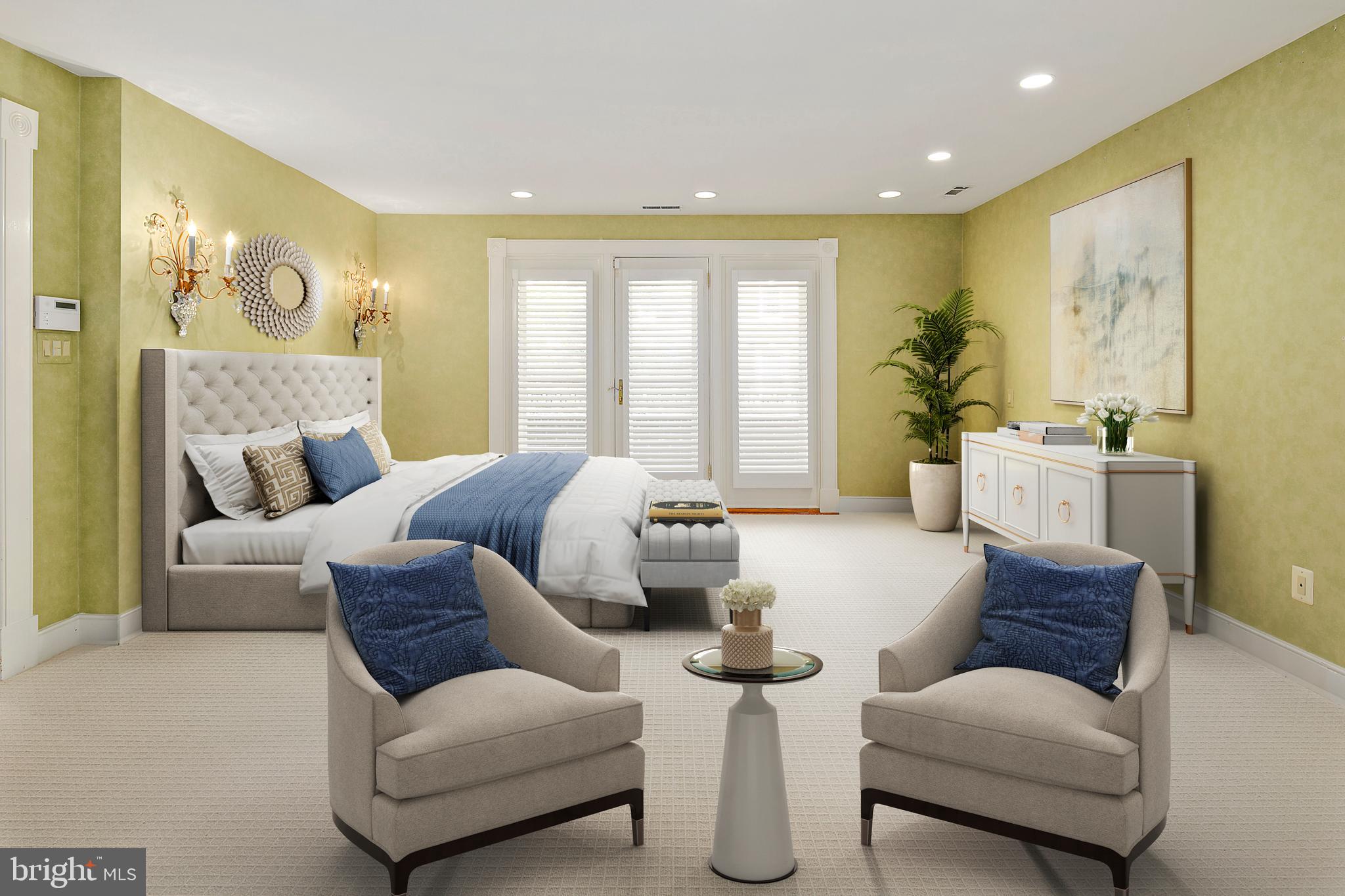 2344 S Street Northwest Washington, DC 20008 - Photo 16 of 52 Owner's bedroom virtually staged