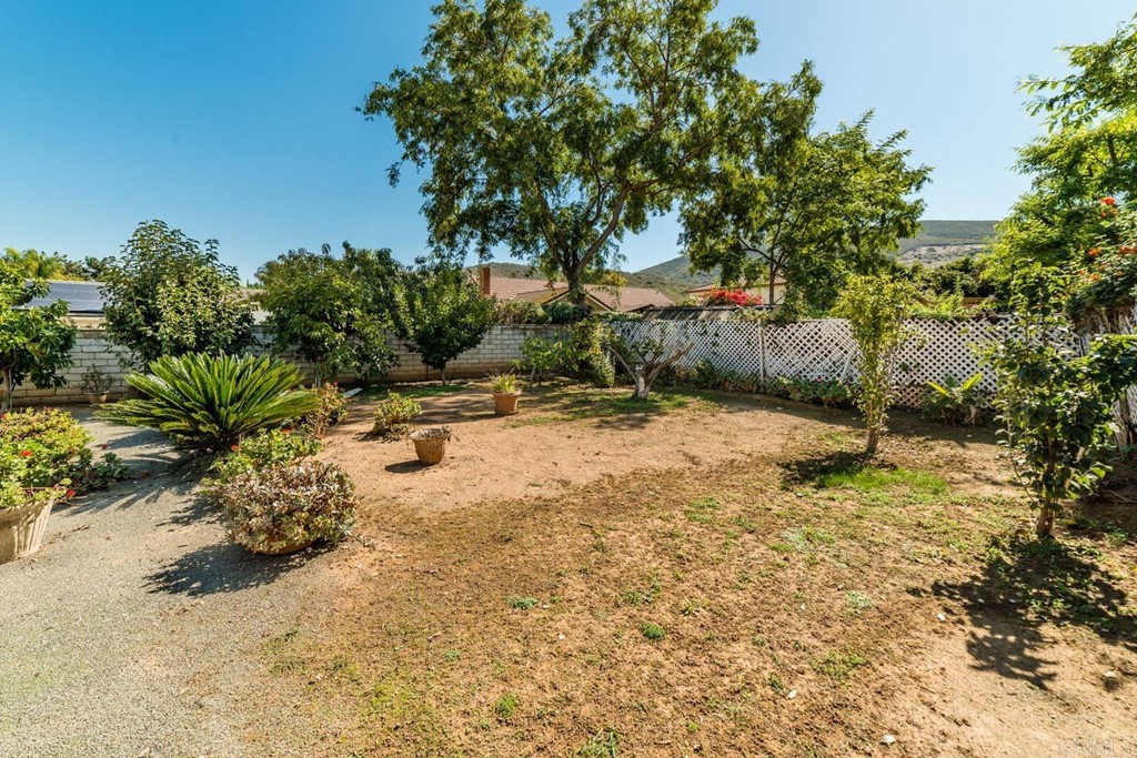 887 Quail Hill Drive San Marcos, CA 92078 - Photo 11 of 22 a view of a yard with plants and trees