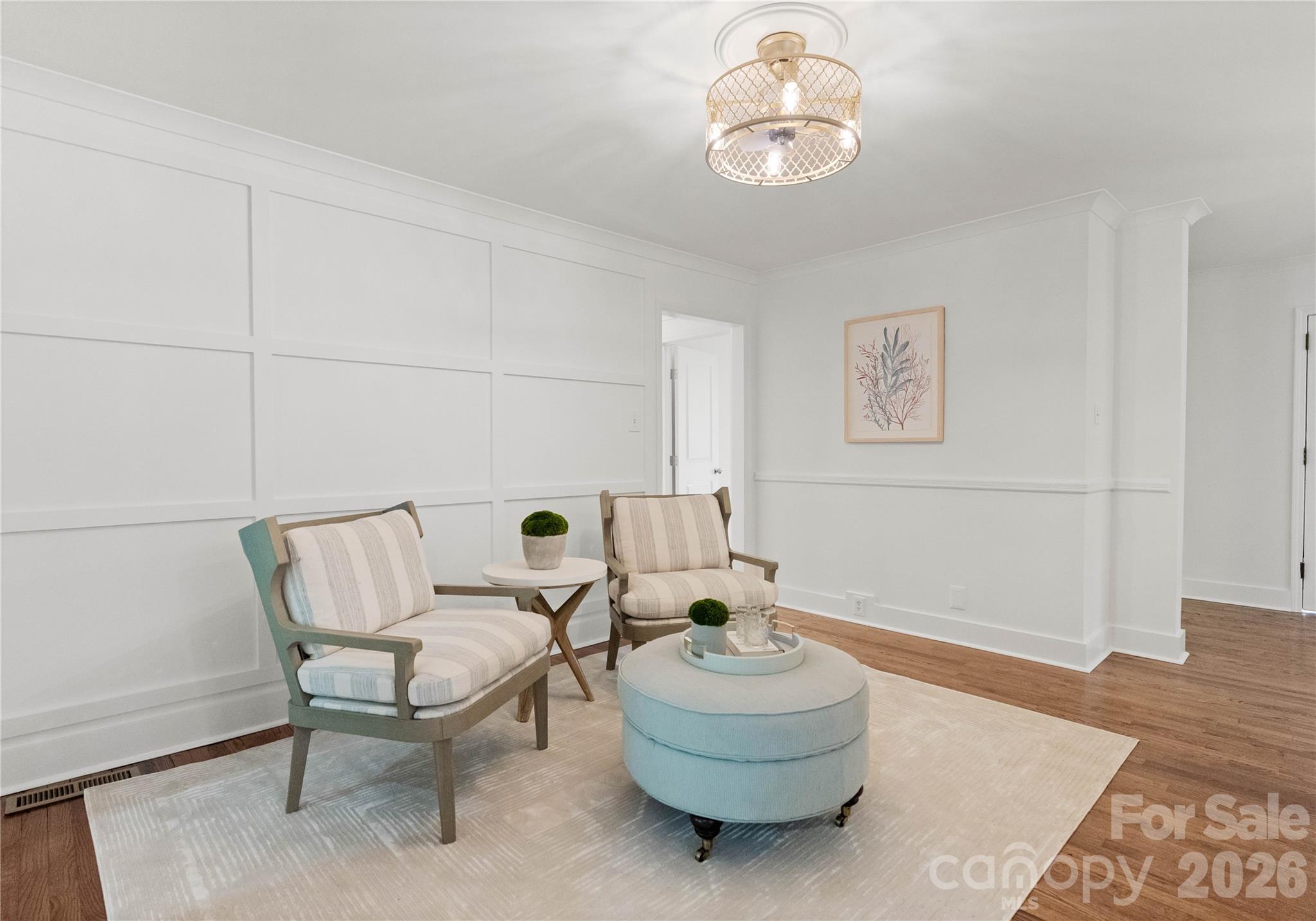 5100 White Oak Road Charlotte, NC 28210 - Photo 16 of 43 a living room with furniture and a wooden floor