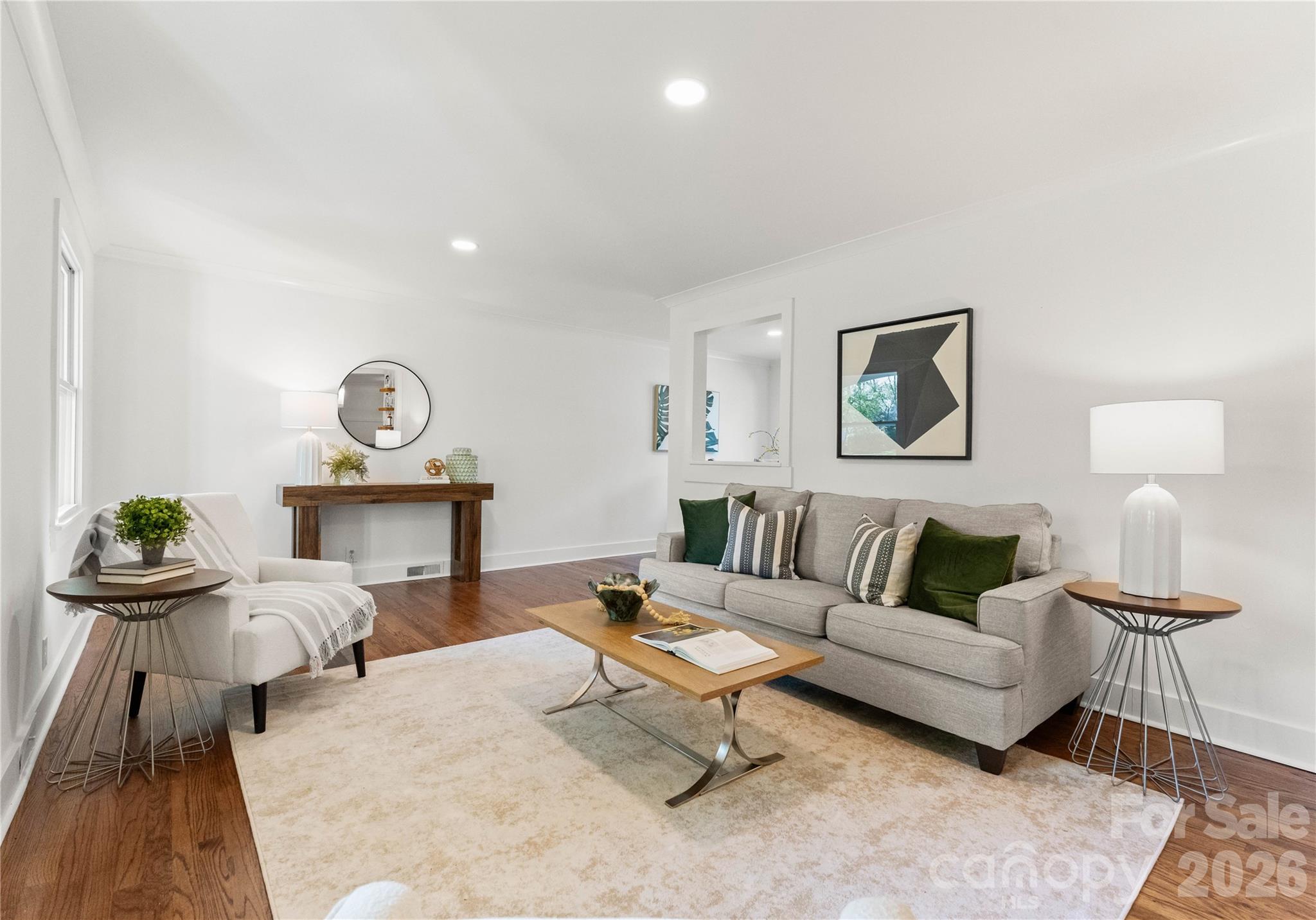 5100 White Oak Road Charlotte, NC 28210 - Photo 2 of 43 a living room with furniture and a wooden floor