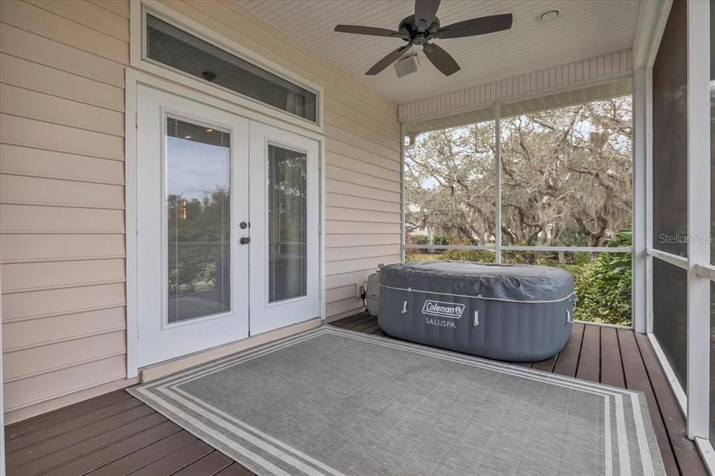 3850 Acline Road Punta Gorda, FL 33950 - Photo 41 of 50 a view of a porch with wooden floor and outdoor space