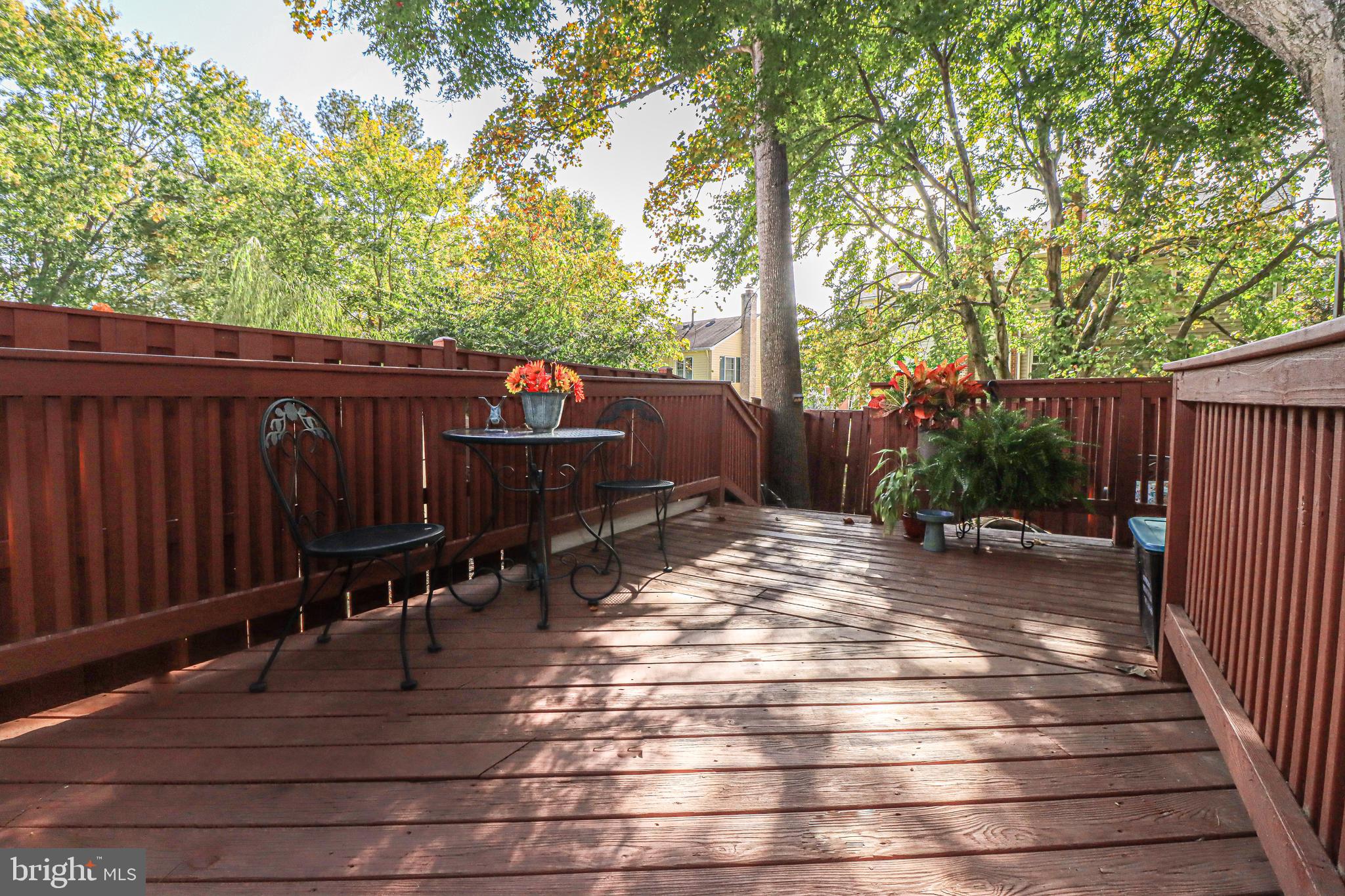 9515 Burdett Road Burke, VA 22015 - Photo 27 of 34 Very large shaded deck
