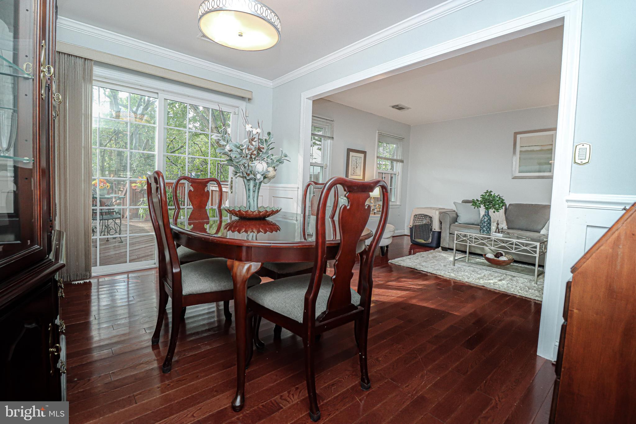 Large sliding doors let in natural light