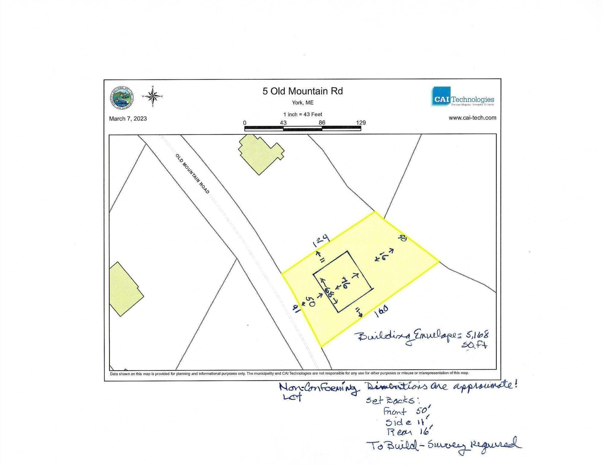 Tax Map with Building Envelope Info