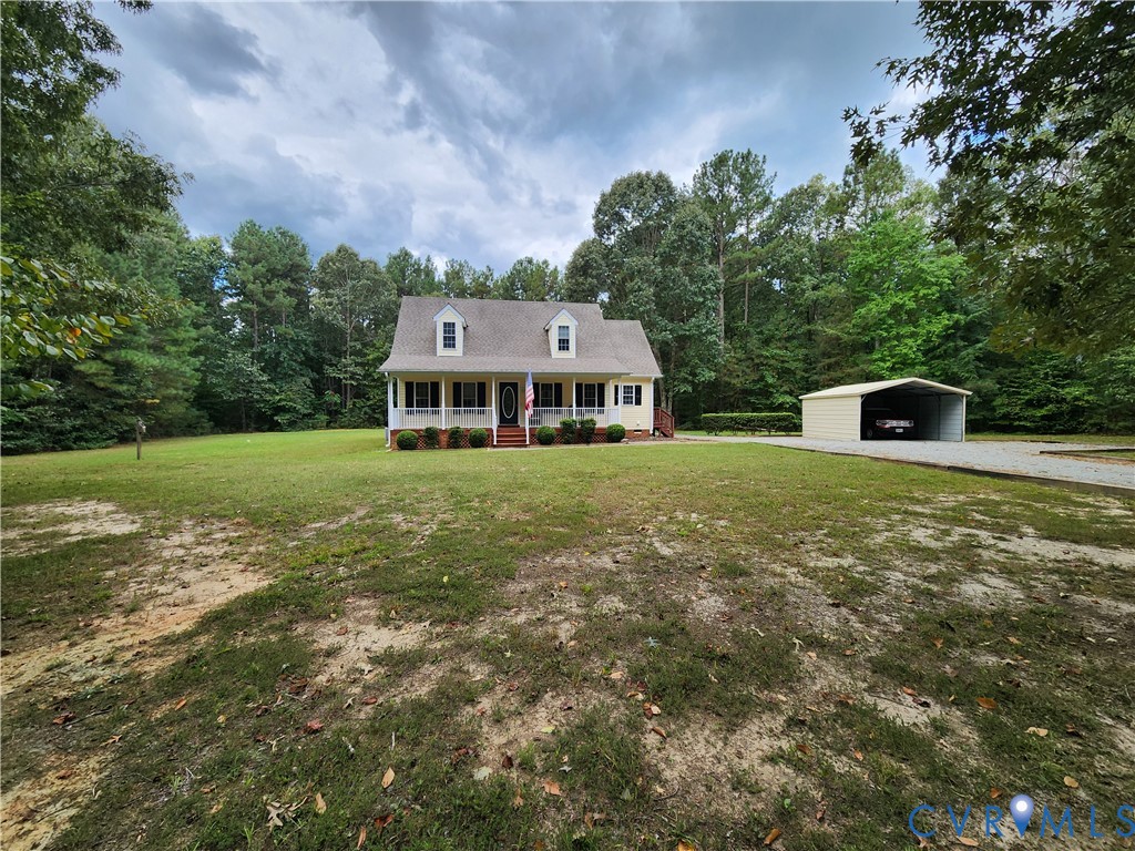 2744 Smokey Road Aylett, VA 23009 - Photo 59 of 72 Dormer-style home with a covered front porch, an a
