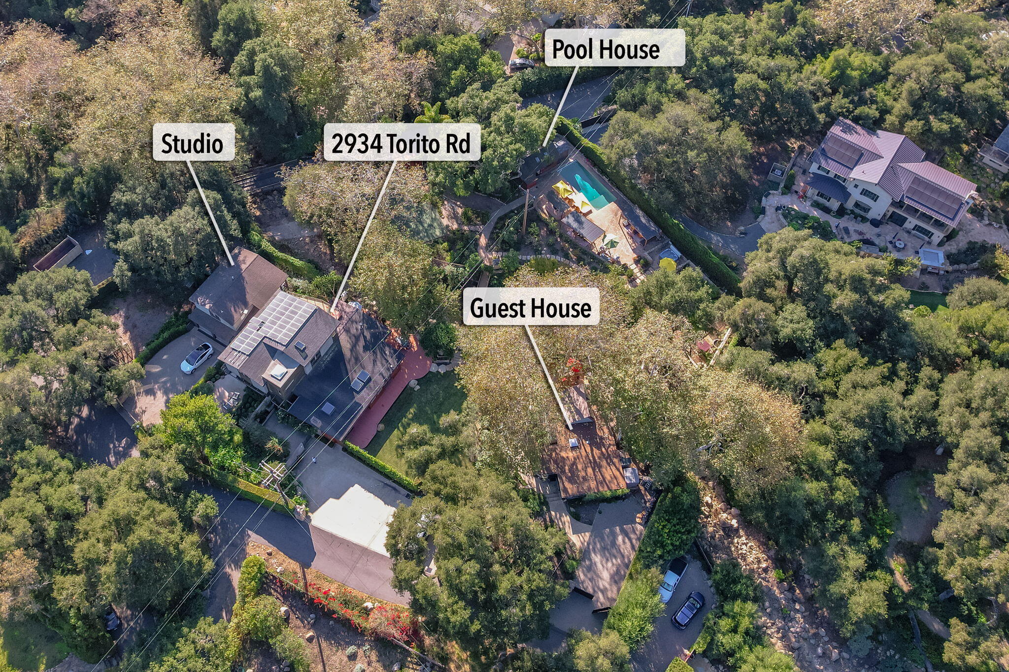 2934 Torito Road Montecito, CA 93108 - Photo 4 of 49 02 - 2934 Torito Rd (aerial)