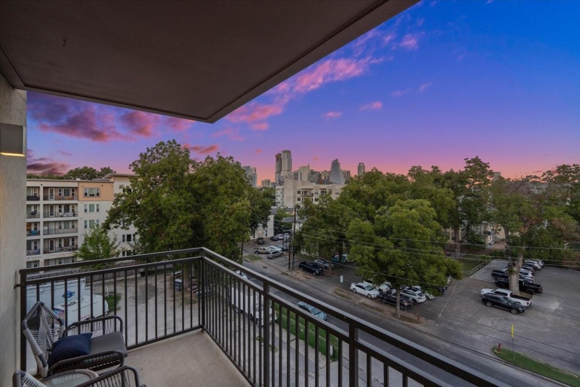 1900 Barton Springs Road, Unit 5001 Austin, TX 78704 - Photo 13 of 34 a view of a city from a balcony