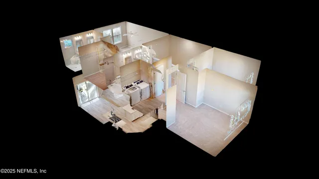 an aerial view of a city