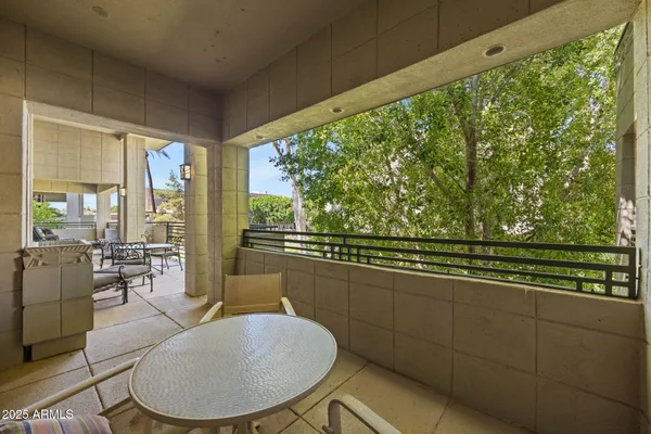 a view of a city with mountains in the background