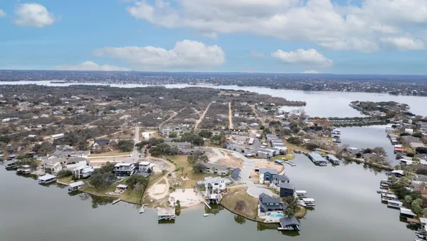 an aerial view of a city