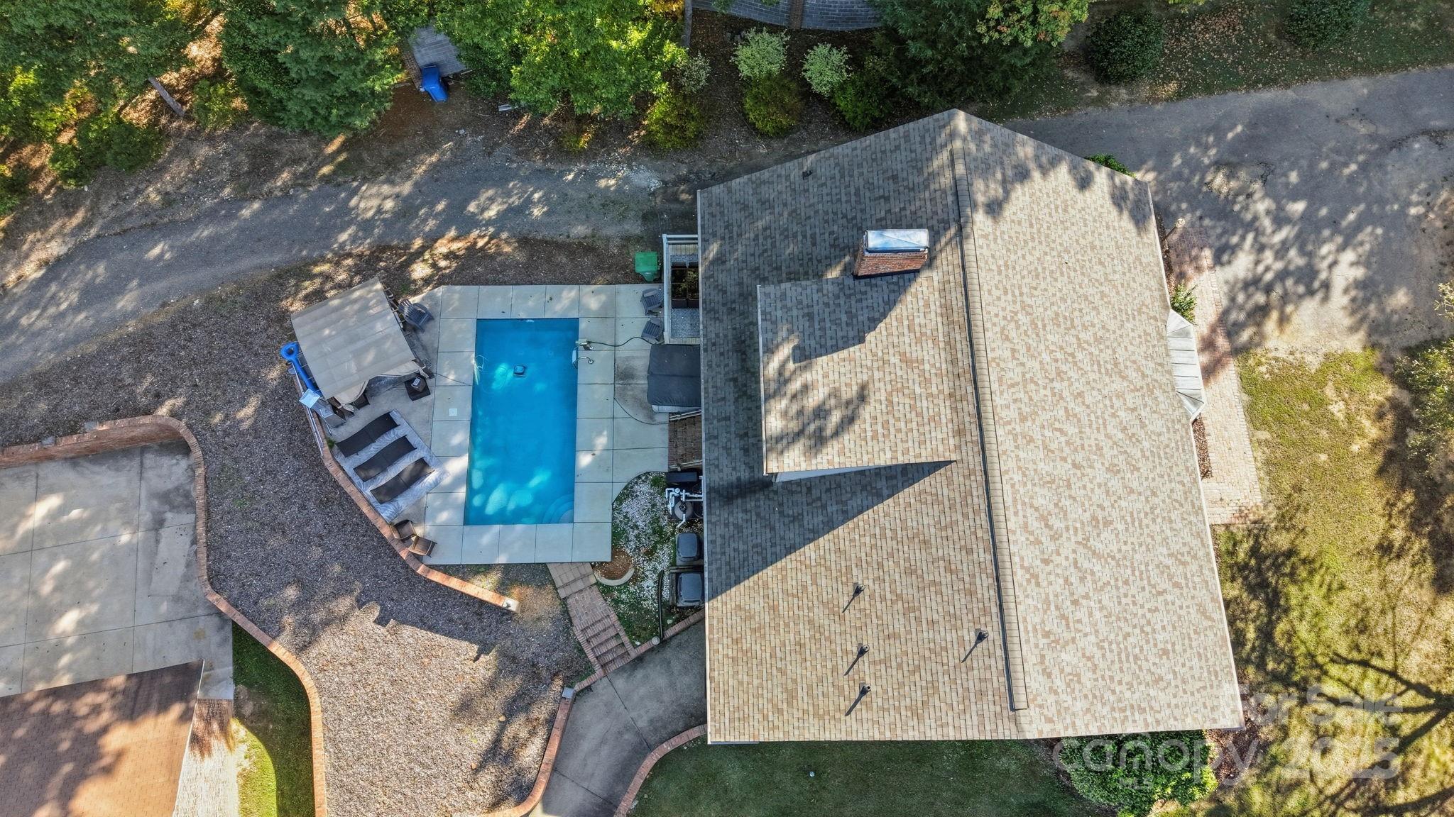 417 Park Ridge Road Albemarle, NC 28001 - Photo 43 of 48 an aerial view of a house with a yard