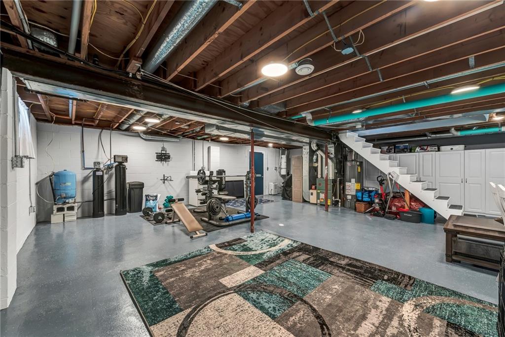 144 Wetzel Road Sarver, PA 16055 - Photo 47 of 48 a view of a garage room with gym equipment