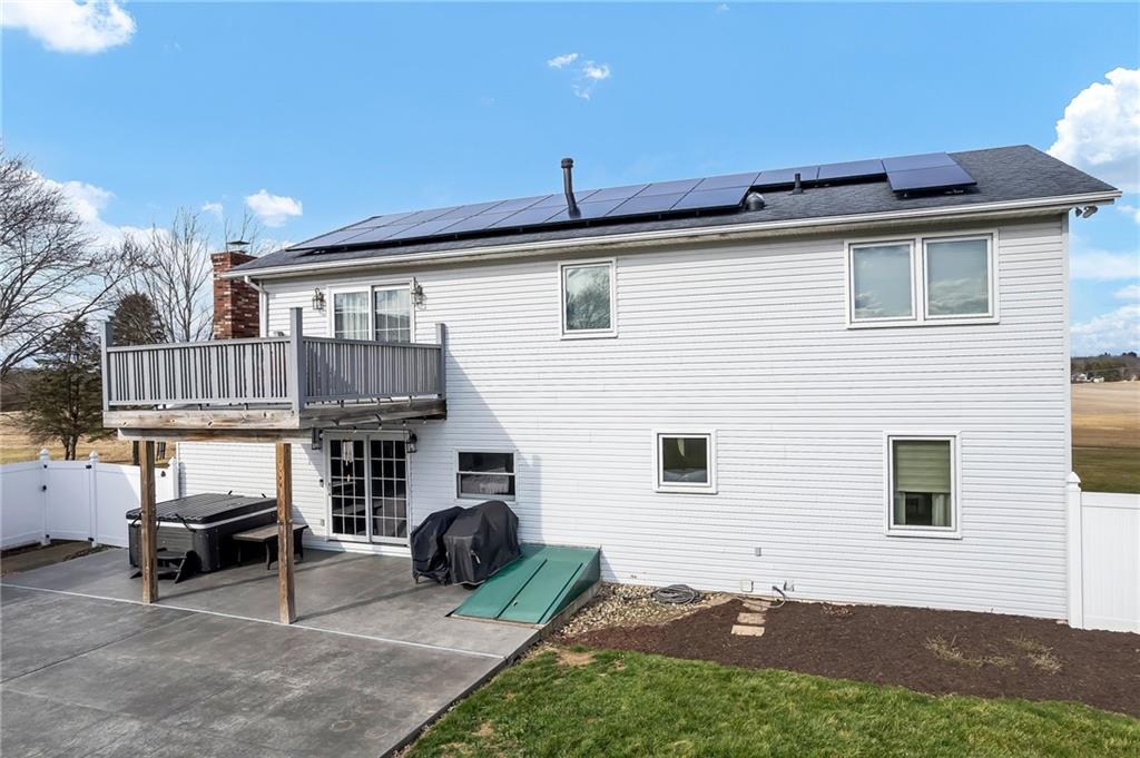 144 Wetzel Road Sarver, PA 16055 - Photo 6 of 48 a backyard of a house with barbeque oven and outdoor seating