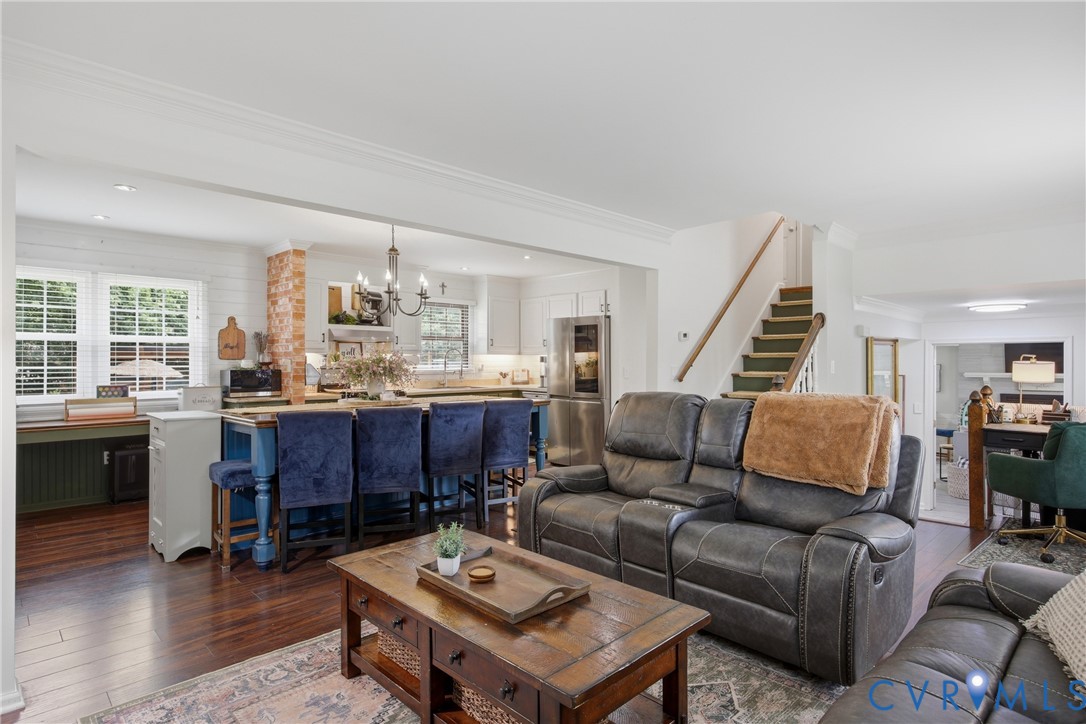 3724 Conduit Road Colonial Heights, VA 23834 - Photo 2 of 41 Open-concept living space featuring wood-finish fl