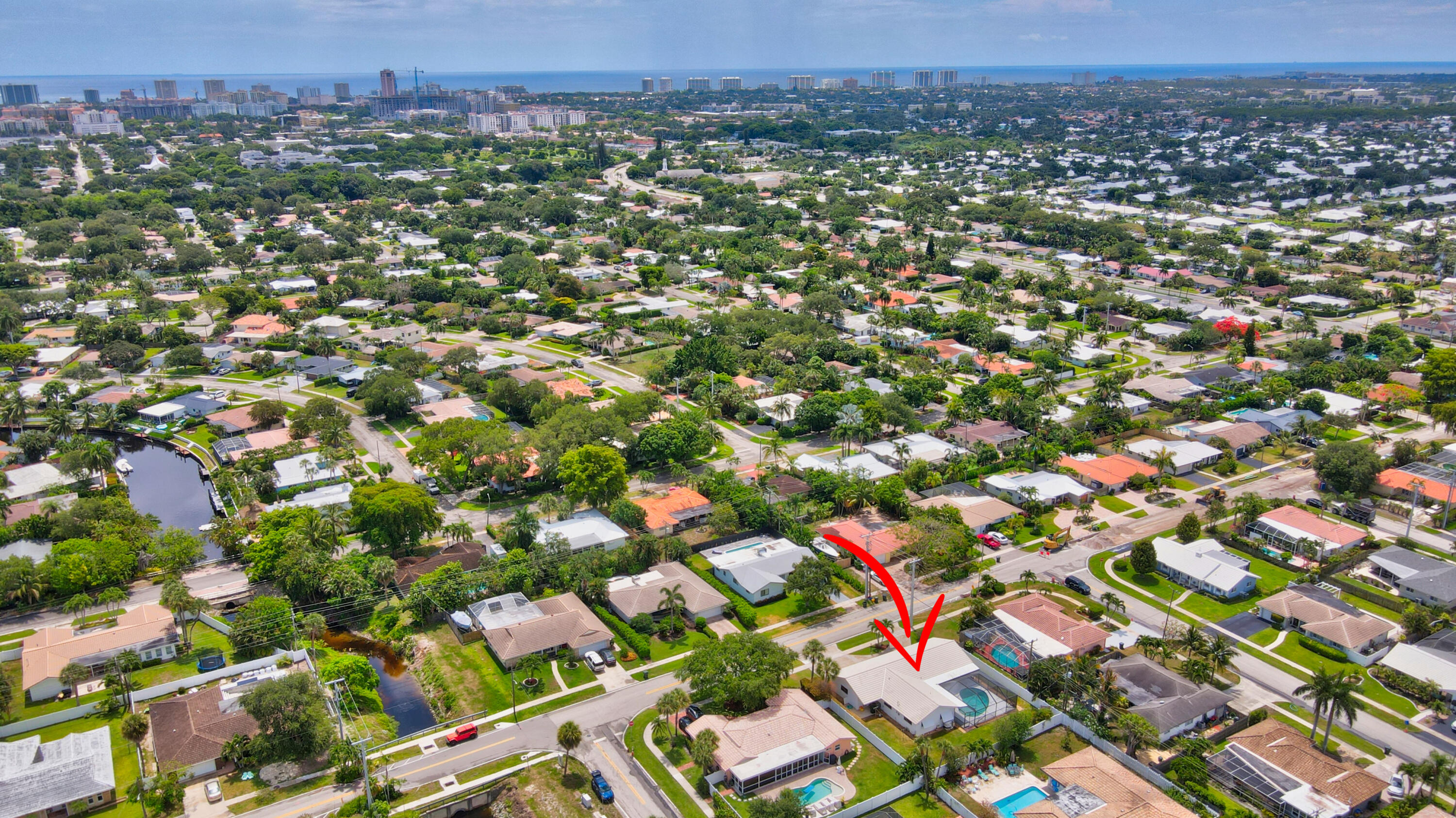 251 Southwest 9th Avenue Boca Raton, FL 33486 - Photo 34 of 37 an aerial view of multiple house