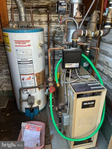 a storage room with furniture