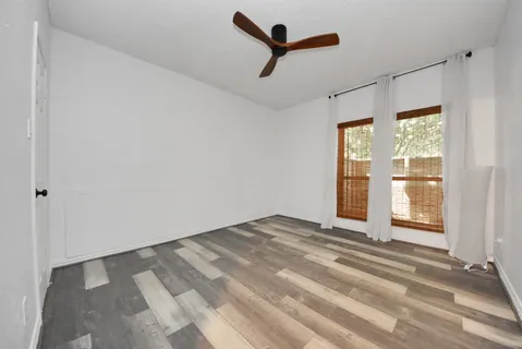 a view of small space with empty racks on the wall