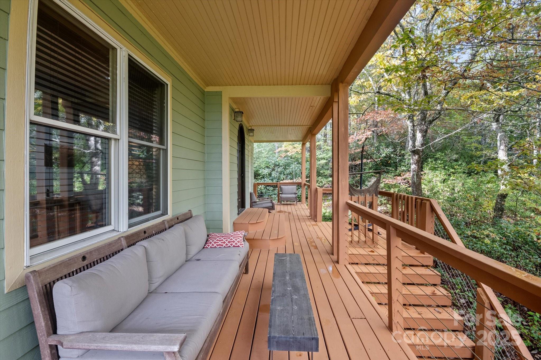 94 Davey Crockett Road Fairview, NC 28730 - Photo 33 of 41 a view of balcony with furniture