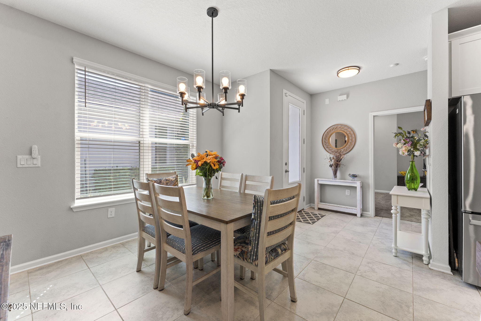 128 Modesto Drive St. Augustine, FL 32086 - Photo 11 of 30 a dining room with furniture a chandelier and window