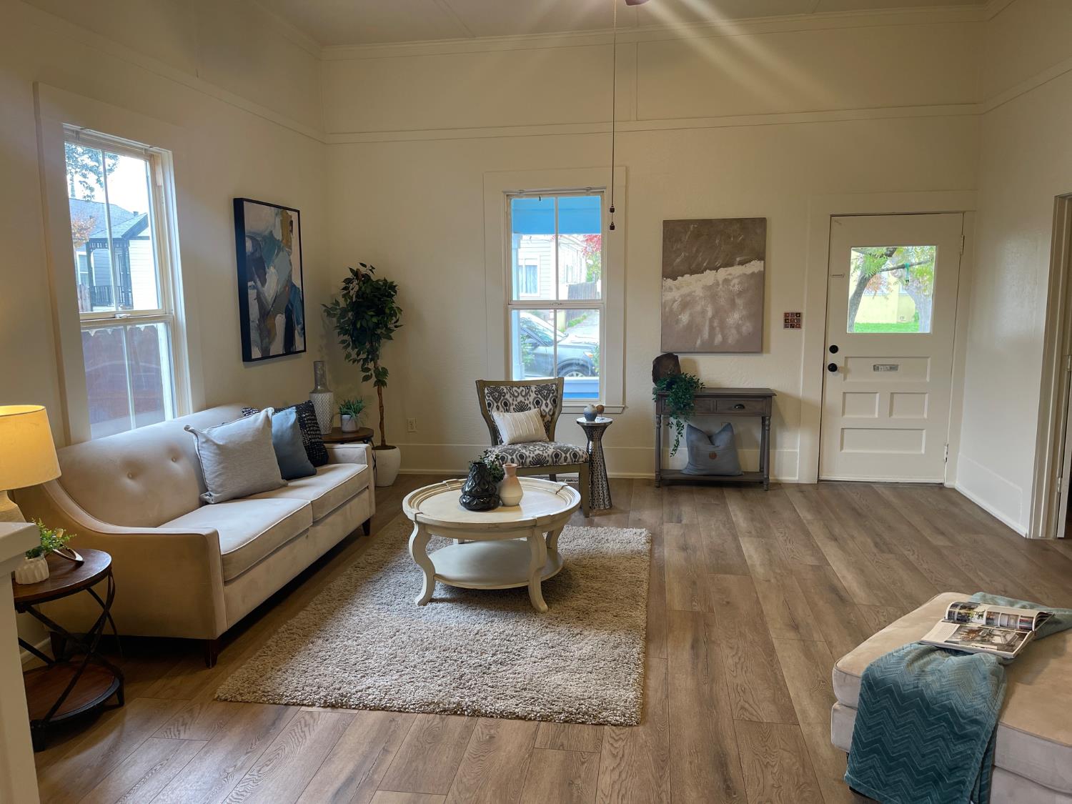 85 West 8th Street Tracy, CA 95376 - Photo 8 of 27 a living room with furniture and a fireplace