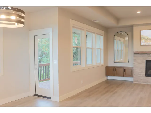 a view interior of a house and wooden floor