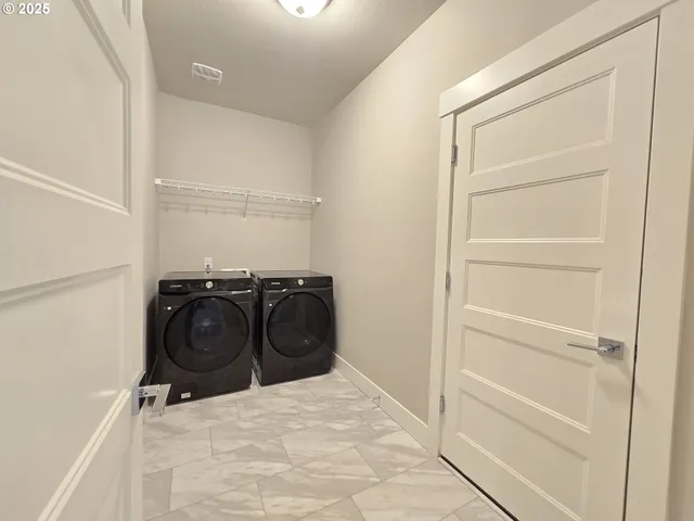 a close view of closet