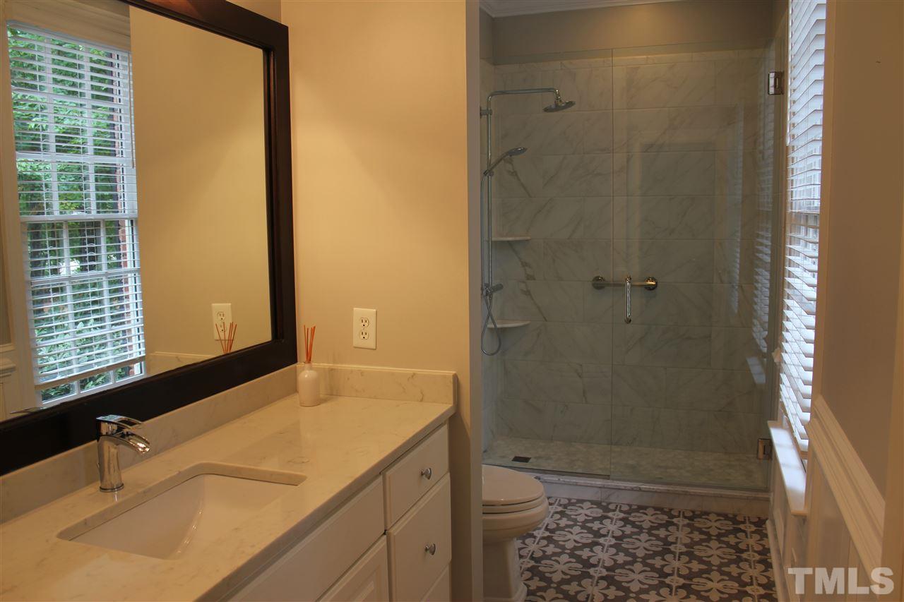 11020 Brass Kettle Road Raleigh, NC 27614 - Photo 11 of 25 Updated First Floor Bath with shower and access door to Bedroom.