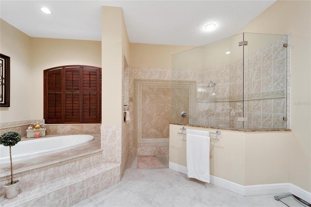 15101 Kestrelglen Way Lithia, FL 33547 - Photo 43 of 75 a bathroom with a bathtub and a shower