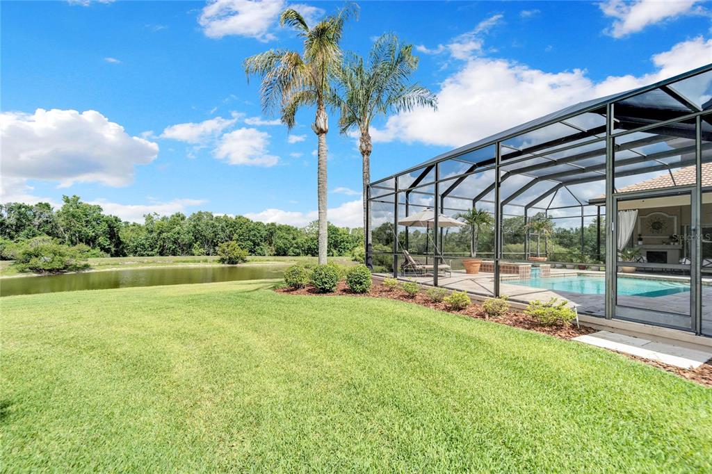 15101 Kestrelglen Way Lithia, FL 33547 - Photo 6 of 75 a view of a swimming pool with a table and chairs