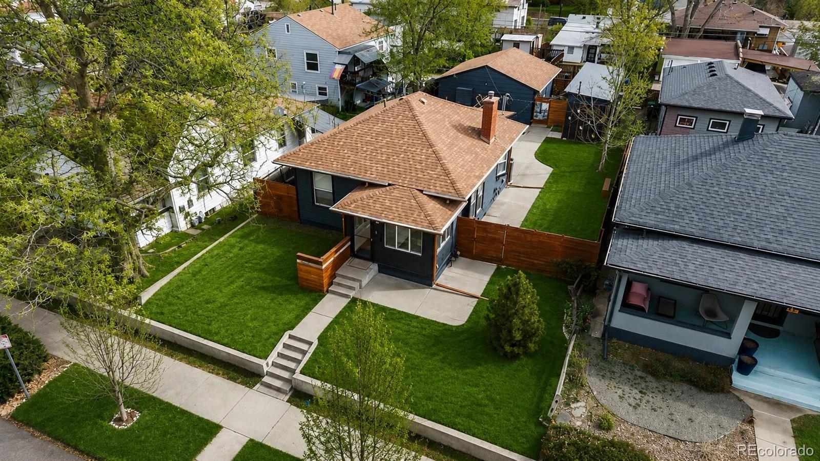 4546 Meade Street Denver, CO 80211 - Photo 30 of 35 an aerial view of a house