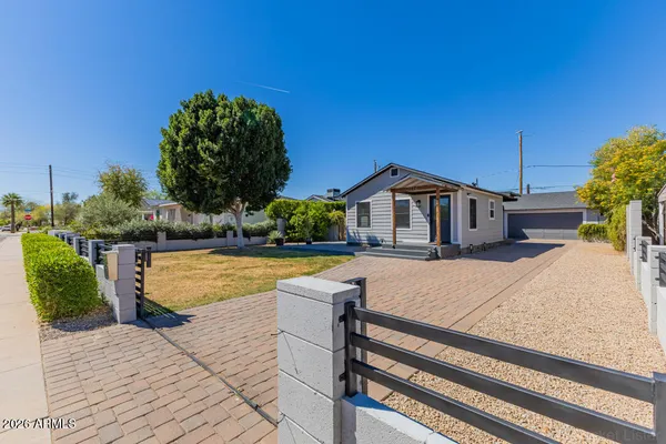 a house view with a outdoor space
