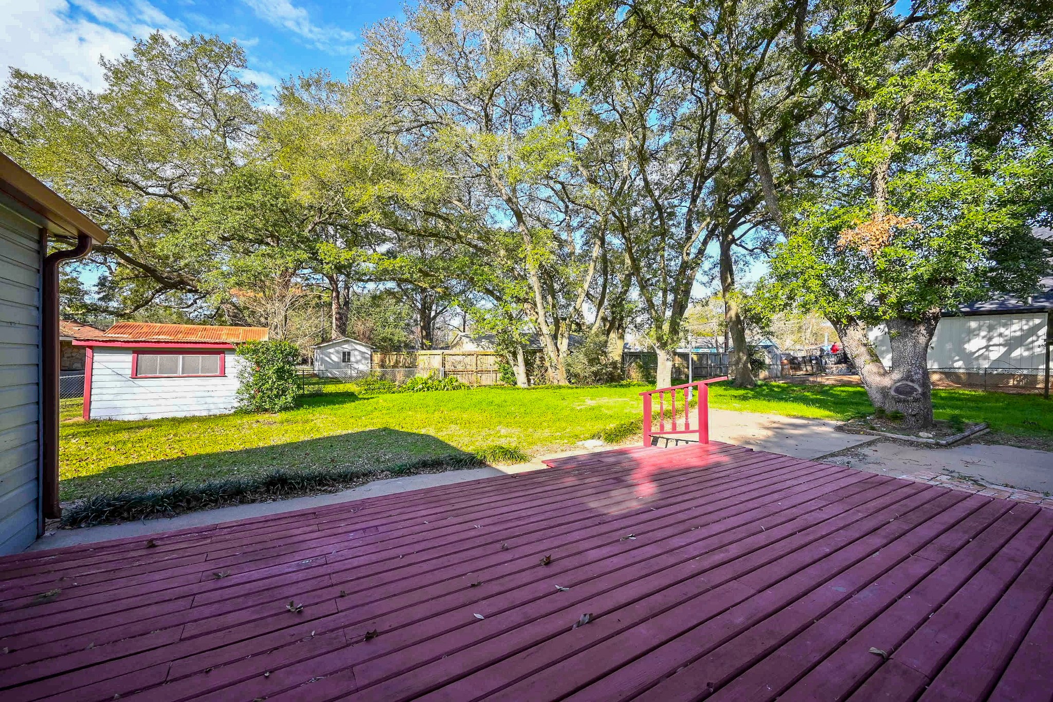 1707 Key Street Waller, TX 77484 - Photo 21 of 26 BIG wood deck plus concrete patio- perfect for entertaining!