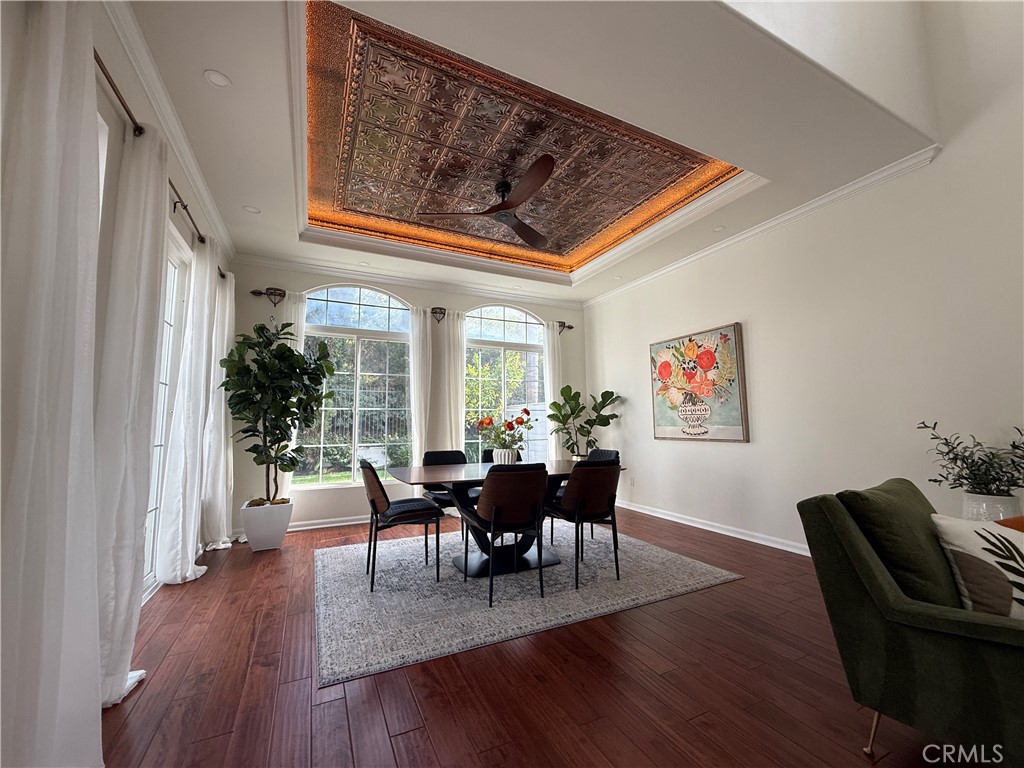 32 Marisol Newport Coast, CA 92657 - Photo 11 of 61 a workspace with furniture window and wooden floor