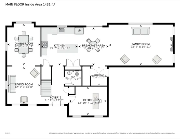 a picture of a floor plan
