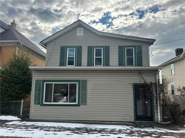 a front view of a house