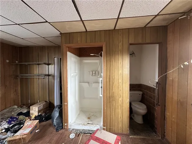 a room with furniture and windows