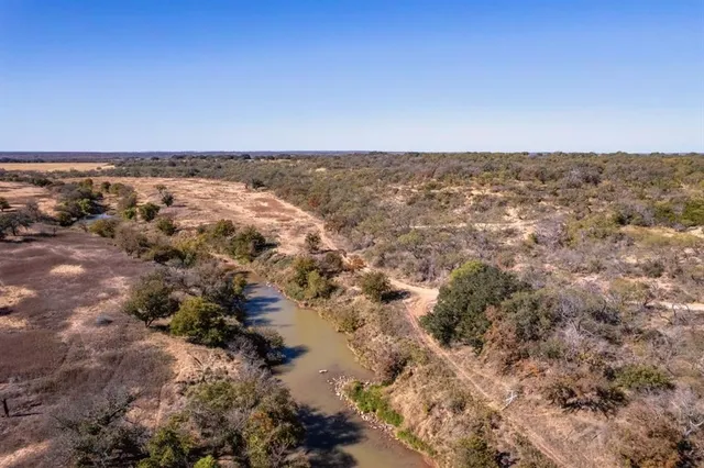 a view of a big yard with lots of trees