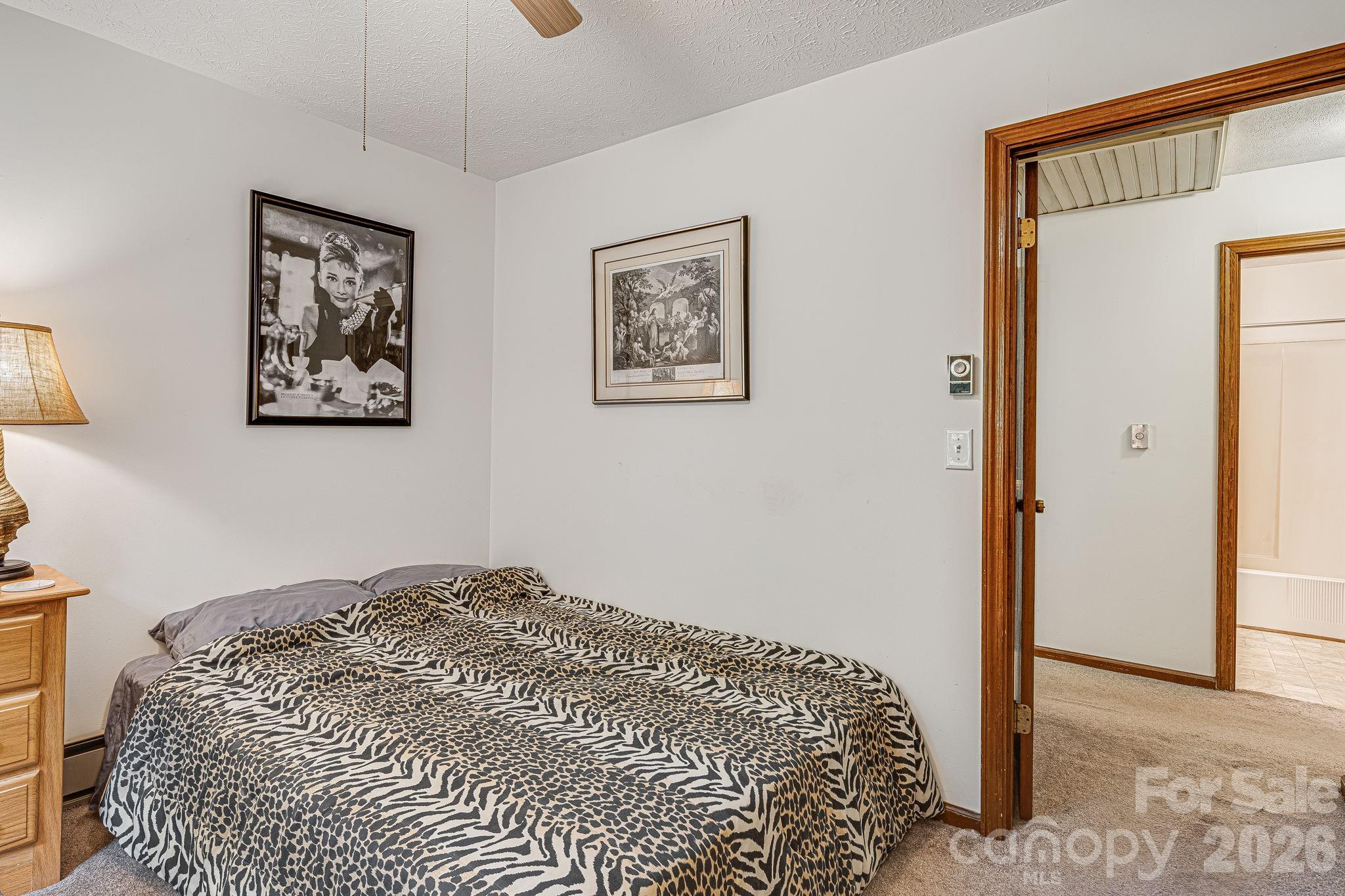 61 Spring Cove Drive Brevard, NC 28712 - Photo 17 of 39 a bedroom with a bed and a painting on the wall