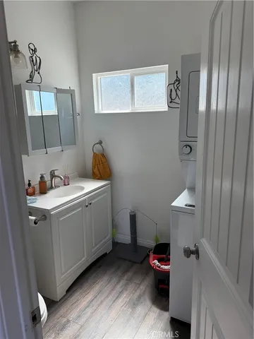 a utility room with a window dryer and washer