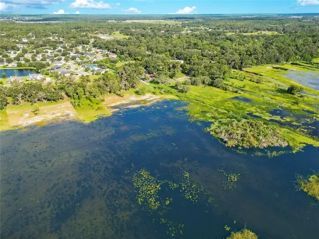 a view of an ocean and city