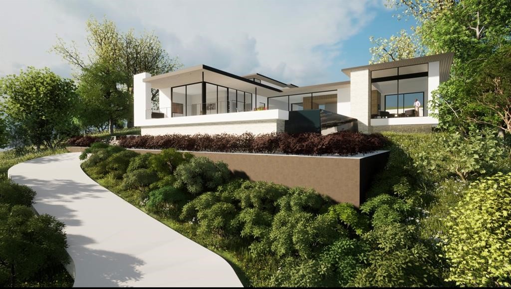 Undisclosed Address Austin, TX 78746 - Photo 15 of 15 a front view of a house with a yard and lake view