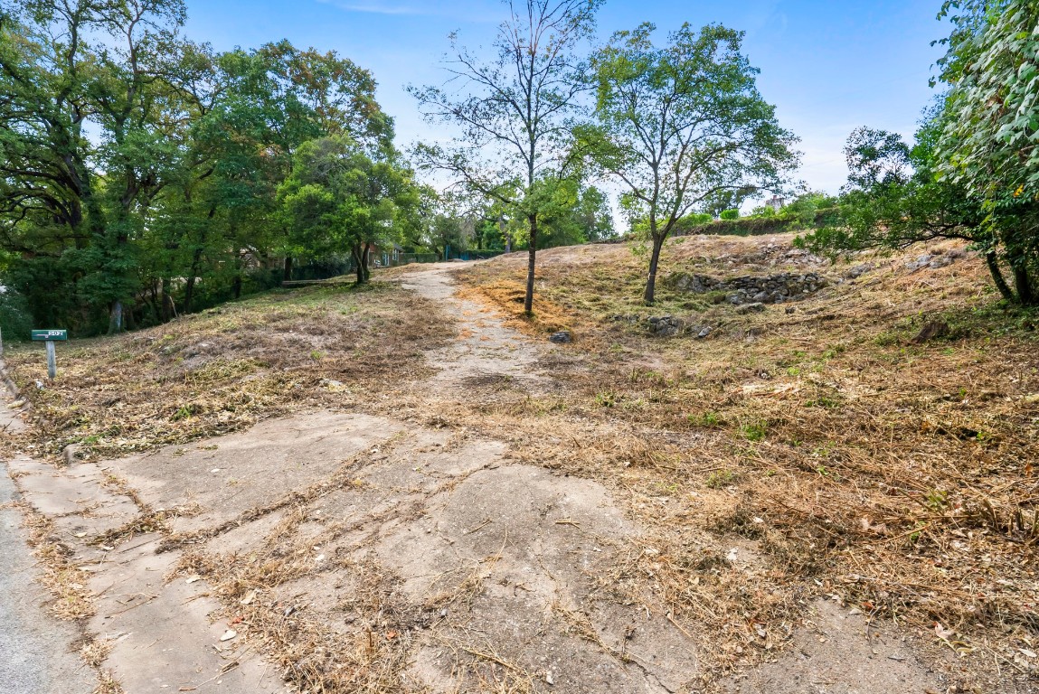 Undisclosed Address Austin, TX 78746 - Photo 10 of 15 a view of a backyard with large trees