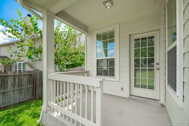 a view of a backyard with a garden