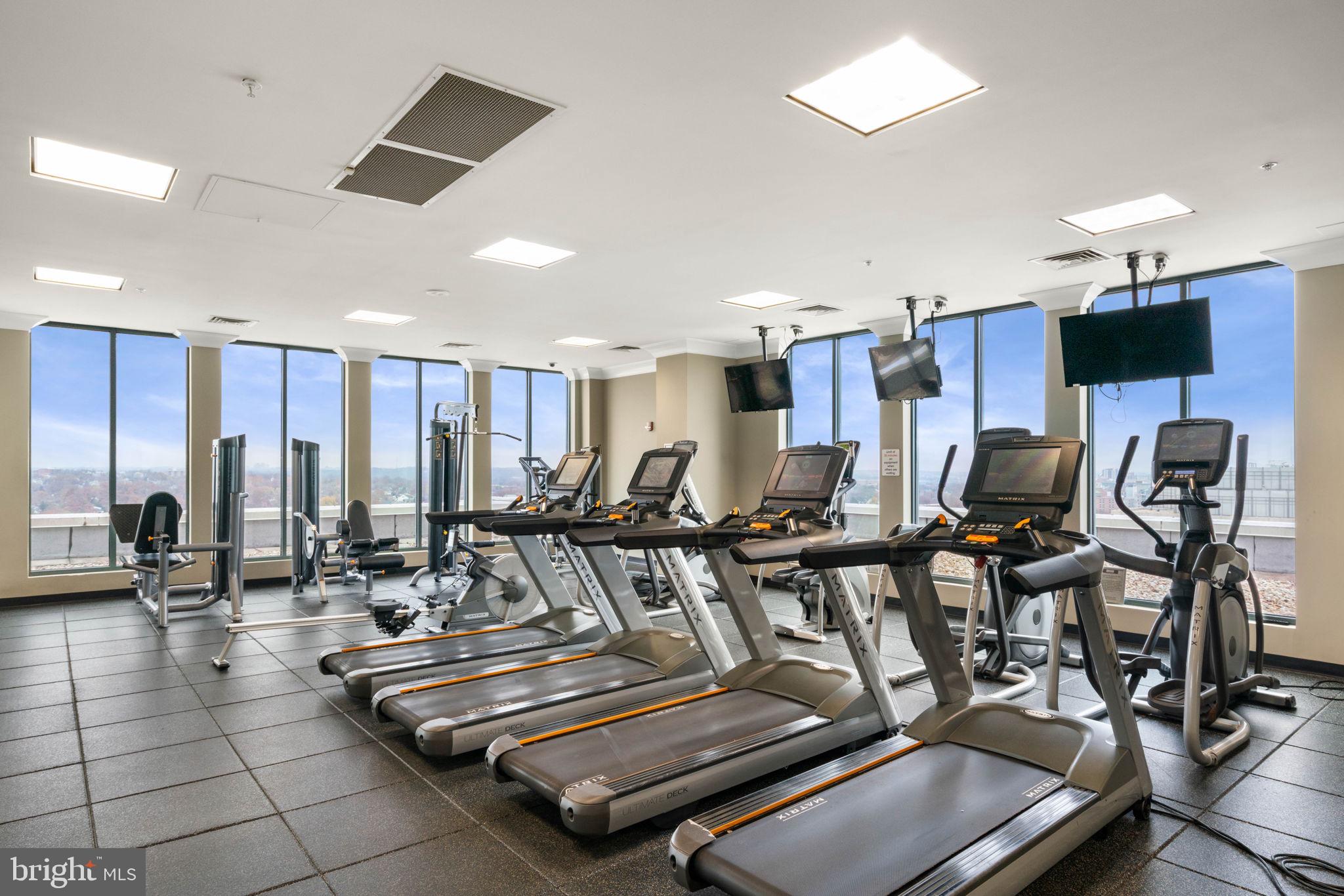 851 North Glebe Road, Unit 1011 Arlington, VA 22203 - Photo 35 of 41 a view of a room with gym equipment